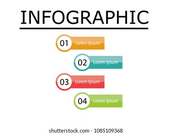 simple infographic template, for business presentation