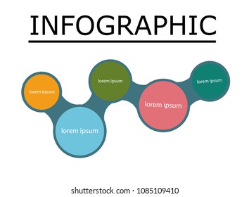simple infographic template, for business presentation