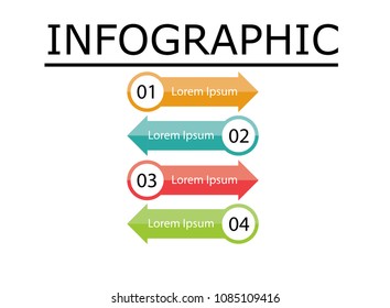 simple infographic template, for business presentation