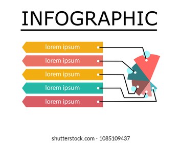 simple infographic template, for business presentation