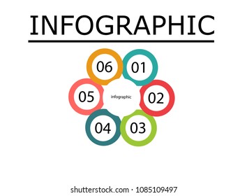 simple infographic template, for business presentation