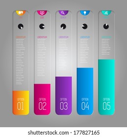 Simple Infographic template. Vector illustration for workflow layout, diagram, number options, web design