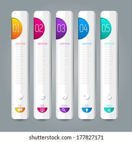 Simple Infographic template. Vector illustration for workflow layout, diagram, number options, web design