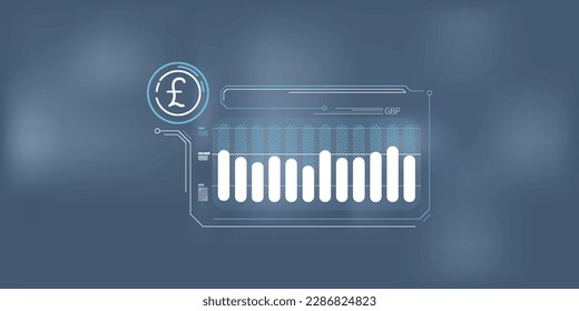Simple infographics about the stability of the pound sterling price.