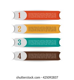 Simple infographics into four parts.Vector eps10.