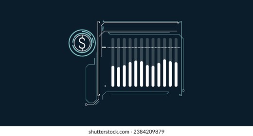 Infografías simples de tipo de cambio estable del dólar.