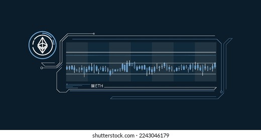 Simple infographics of stable Ethereum exchange rate.