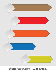 infografía simple formato vectorial de 5 partes