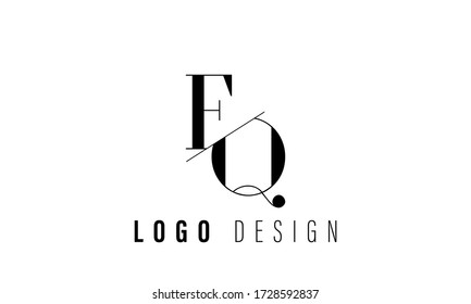simple initial EQ letter logo design idea
