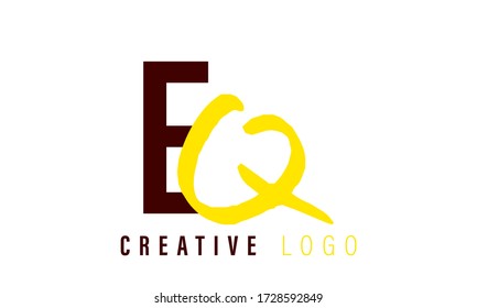 simple initial EQ letter logo design idea
