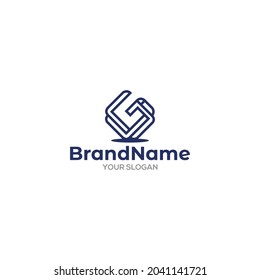 Simple Initial G Logo Design Vector