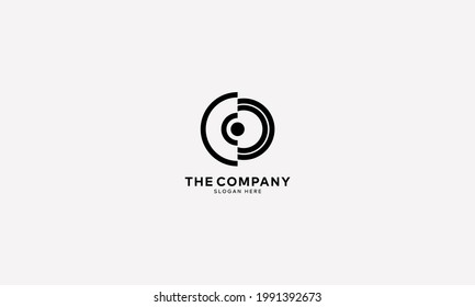 Einfache Initialschrift C Logo, Vektordesign