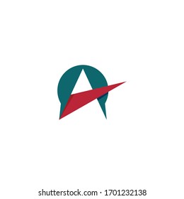 Simple initial letter A  concept logo icon vector design
