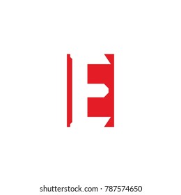Simple Initial Letter E Logo