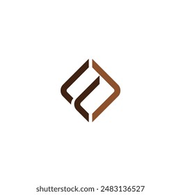 Simple initial letter FL logo concept design template. Vector illustration
