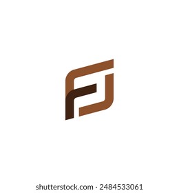 Simple initial letter FL logo concept design template. Vector illustration