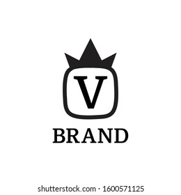 Simple initial letter logo template for brand name or business name.