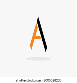 simple initial letter a logo vector abstract