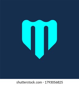 simple initial letter M logo