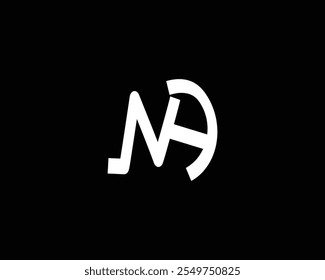 simple initial letter NA logo design