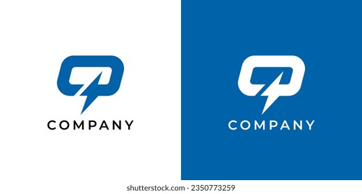 Logotipo de letra inicial simple Q aislado en fondo doble. Usable para logotipos de empresas y marcas. Elemento de plantilla de diseño de logotipo de vectores planos.