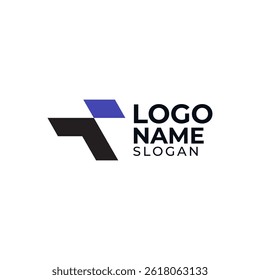 Simple Initial Letter T logo icon design template elements vector usable for Business and Branding Logos.