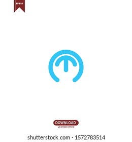 Simple initial letter TN logo vector design