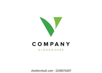 Simple initial letter V logo design