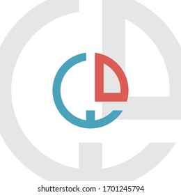 Simple initial letter WD concept logo icon vector design
