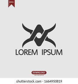 Simple initial letter X concept logo icon template vector illustration design