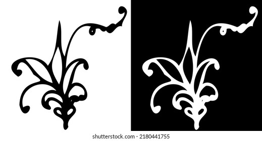 A simple initial logo design for a business or brand. Elegant logo template Minimal symbol. Vector black line icon. Vector logo illustration.