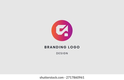 Vector inicial simple del logotipo de la letra Q