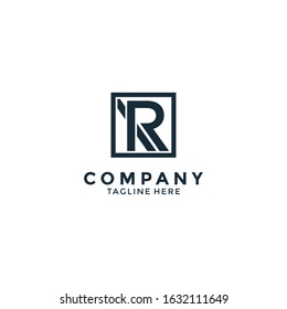 simple initial R logo design inspiration