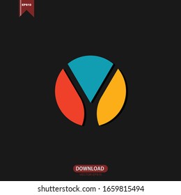 Simple Initial Y Concept Logo Icon Vector Template Design