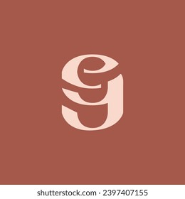 Simple Initials EY Minimalist Initial. Letter YE Modern logo design. Elegant and Luxury Brand Identity