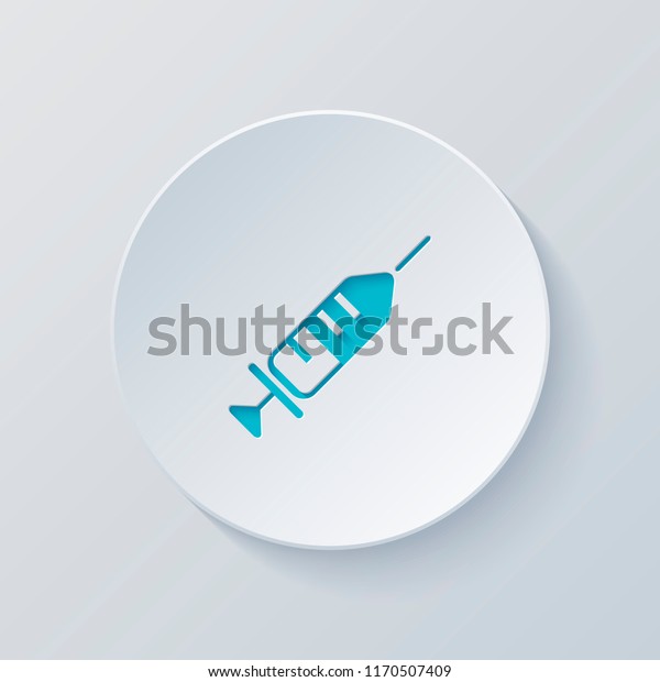 Simple Injector Icon Cut Circle Gray Stock Vector (Royalty Free ...