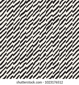 Simple ink geometric pattern. Monochrome black and white strokes background. Hand drawn ink brushed texture for your design
