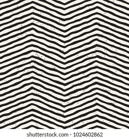 Simple ink geometric pattern. Monochrome black and white strokes background. Hand drawn ink brushed texture for your design