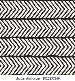 Simple ink geometric pattern. Monochrome black and white strokes background. Hand drawn ink brushed texture for your design