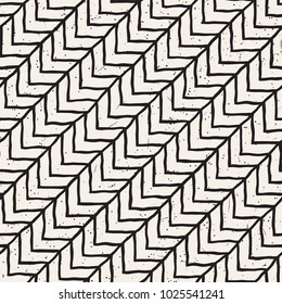 Simple ink geometric pattern. Monochrome black and white strokes background. Hand drawn ink brushed texture for your design
