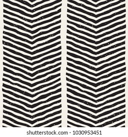 Simple ink geometric pattern. Monochrome black and white strokes background. Hand drawn ink texture for your design