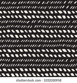 Simple ink geometric pattern. Monochrome black and white strokes background. Hand drawn ink texture for your design