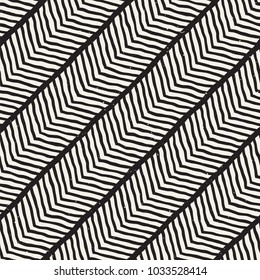 Simple ink geometric pattern. Monochrome black and white strokes background. Hand drawn ink texture for your design