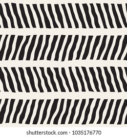 Simple ink geometric pattern. Monochrome black and white strokes background. Hand drawn ink brushed texture for your design