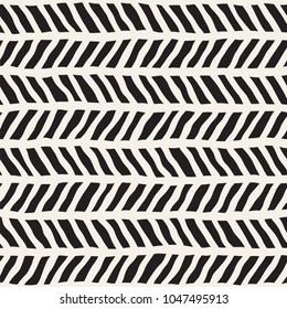 Simple ink geometric pattern. Monochrome black and white strokes background. Hand drawn ink texture for your design