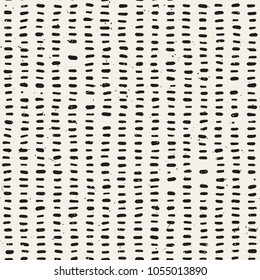 Simple ink geometric pattern. Monochrome black and white strokes background. Hand drawn ink brushed texture for your design