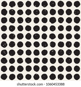 Simple ink geometric pattern. Monochrome black and white strokes background. Hand drawn ink brushed texture for your design