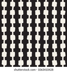 Simple ink geometric pattern. Monochrome black and white strokes background. Hand drawn ink brushed texture for your design
