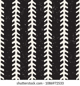 Simple ink geometric pattern. Monochrome black and white strokes background. Hand drawn ink brushed texture for your design