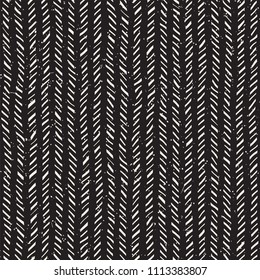 Simple ink geometric pattern. Monochrome black and white strokes background. Hand drawn ink brushed texture for your design